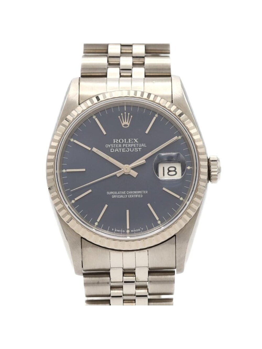 Rolex Datejust Stainless Steel White Gold Automatic